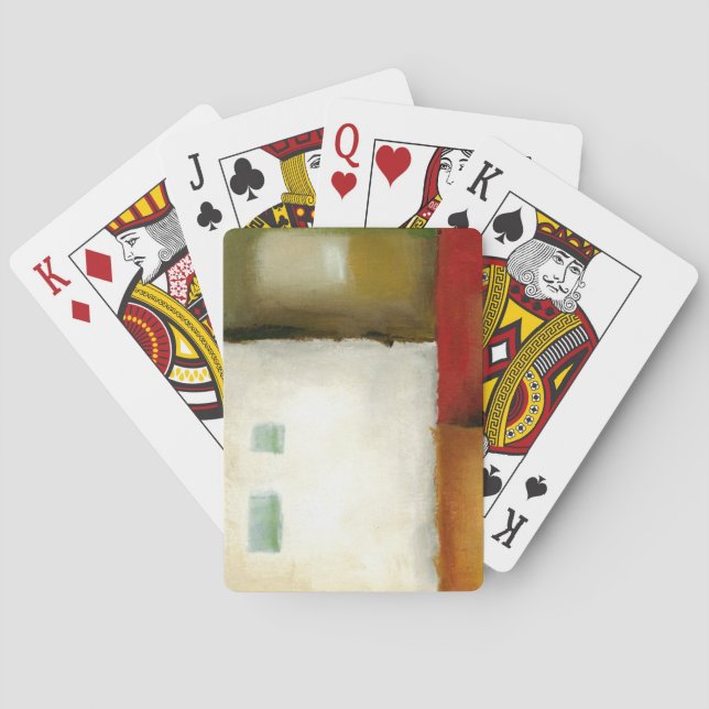 Four Colourful Rectangles by Chariklia Zarris Playing Cards (Back)