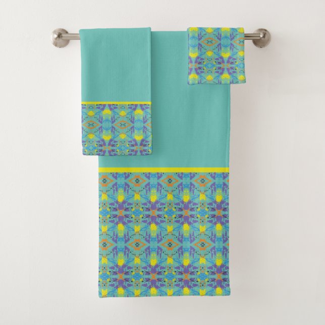 Four Colours Bath Towel Set (Insitu)