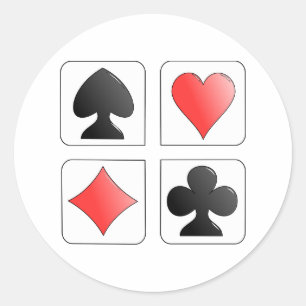 Four Colours Classic Round Sticker