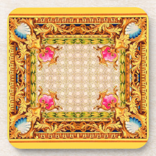 four corners Baroque Coaster