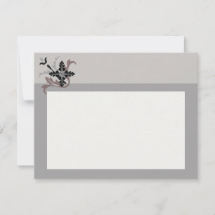 Four Corners Flat Thank You Card