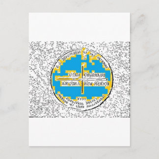 Four Corners Four States Postcard