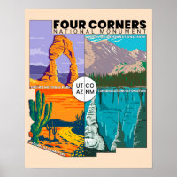 Four Corners National Monument with National Parks