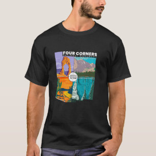 Four Corners National Monument With National Parks T-Shirt