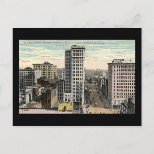 Four Corners, Newark, NJ c1915 Vintage Postcard