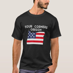 Four Corners Oregon USA State America Travel Orego T-Shirt