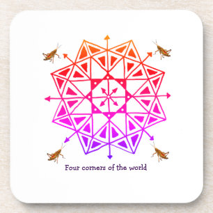 Four corners world coaster