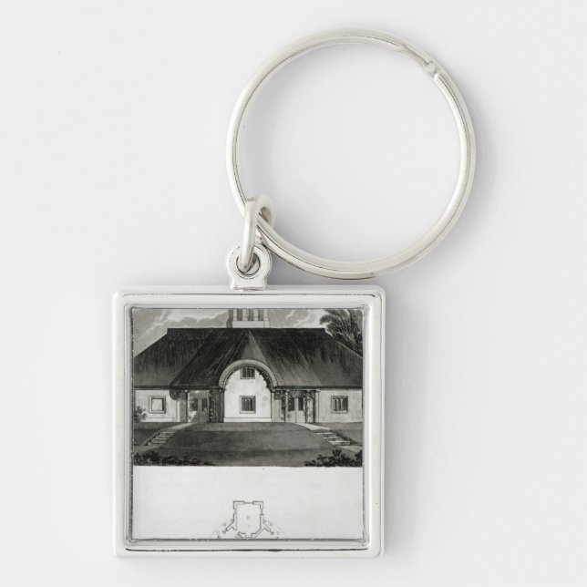 Four Cottages, 1818 Key Ring (Front)
