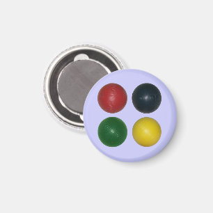 Four Croquet Balls Magnet