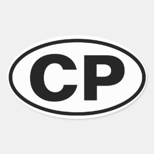 FOUR Crotona Park "CP" Oval Sticker