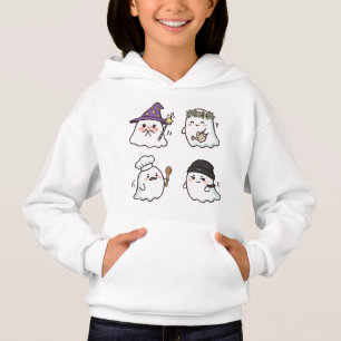 Four Cute Boo Ghosts – Kawaii Girl
