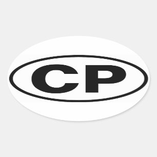 FOUR Cypress Park "CP" Oval Sticker