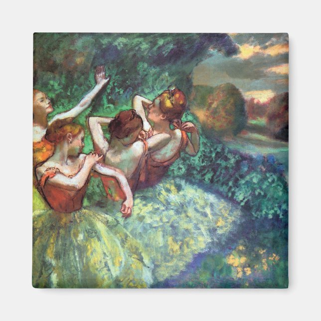 Four Dancers by Degas Magnet (Front)