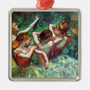 Four Dancers by Degas Metal Tree Decoration