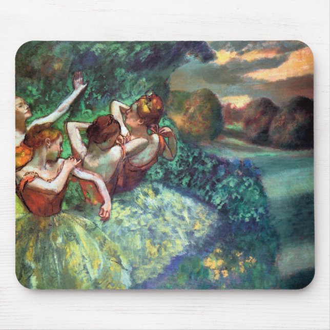 Four Dancers by Degas Mouse Pad (Front)