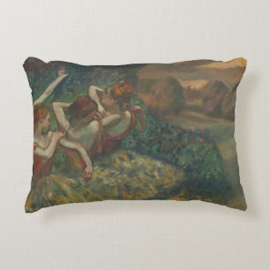 Four Dancers by Edgar Degas, Ballet Fine Art Decorative Cushion