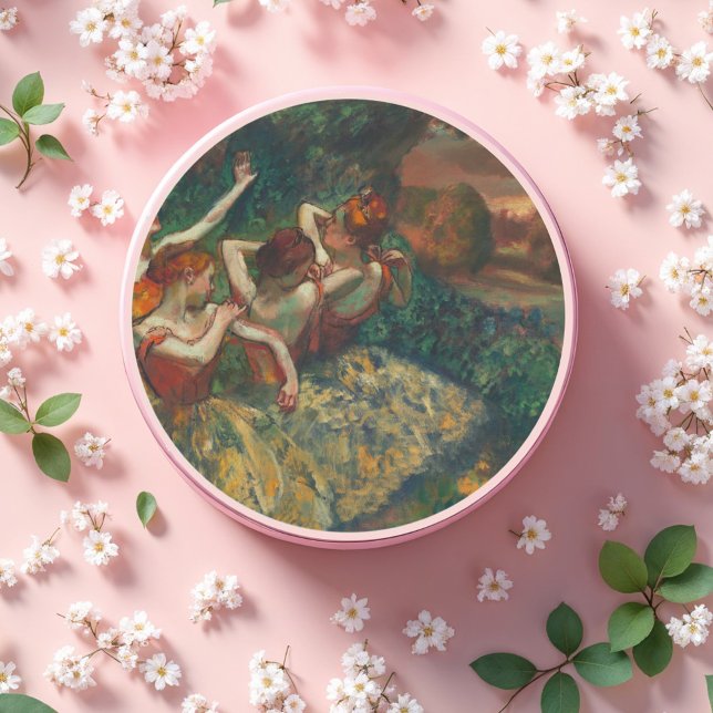 Four Dancers, Degas Art  Classic Round Sticker (Creator Uploaded)