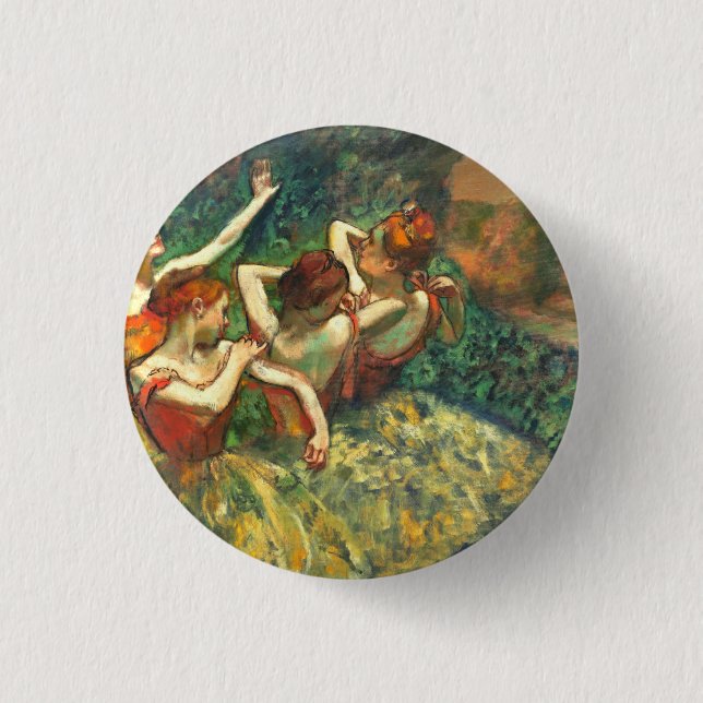 Four Dancers  Edgar Degas     3 Cm Round Badge (Front)