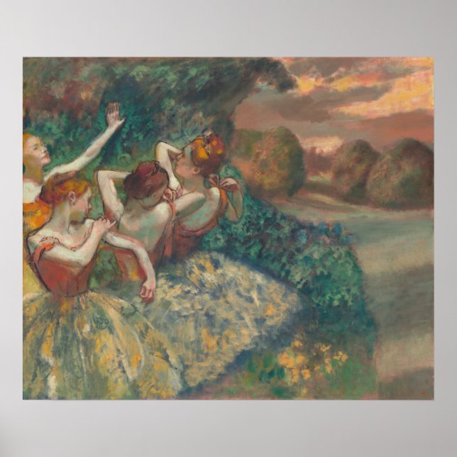 Four Dancers - Edgar Degas Fine Art Poster (Front)