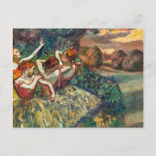 Four Dancers   Edgar Degas   Postcard