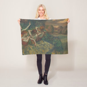 Four Dancers, Impressionist Painting, Edgar Degas Fleece Blanket