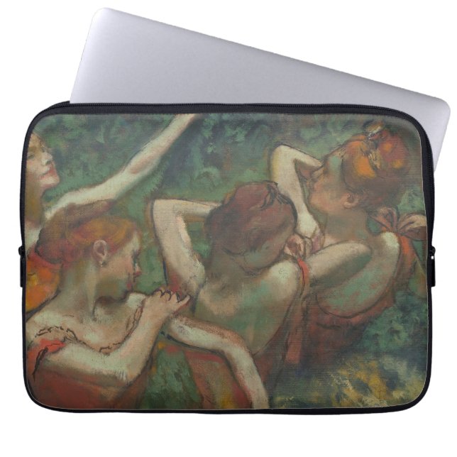 Four Dancers, Impressionist Painting, Edgar Degas Laptop Sleeve (Front)