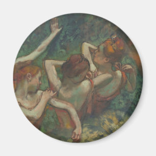 Four Dancers, Impressionist Painting, Edgar Degas Magnet