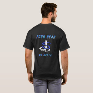 Four Dead Basic Dark HorseShoe Pitching T T-Shirt