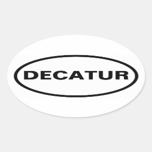 FOUR Decatur, Alabama Oval Sticker