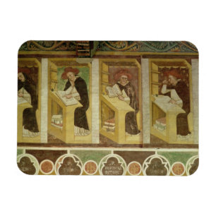 Four Dominican Monks at their Desks, from the cycl Magnet