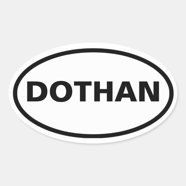 FOUR Dothan, Alabama Oval Sticker (Front)