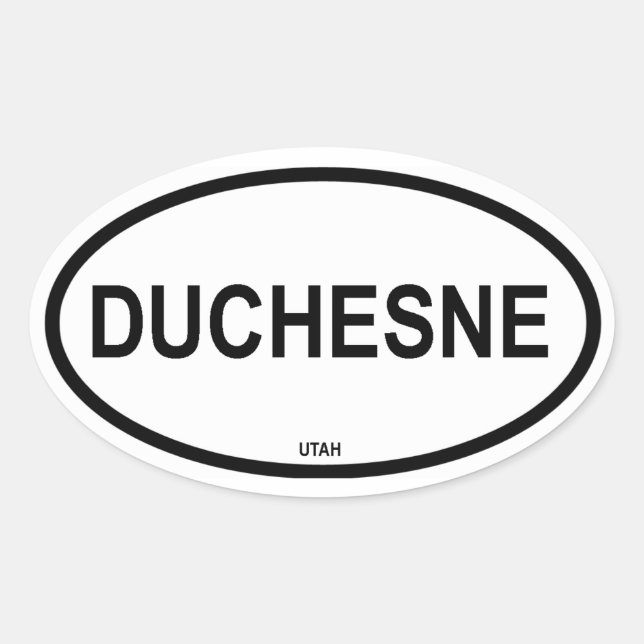 FOUR Duchesne Oval Sticker (Front)
