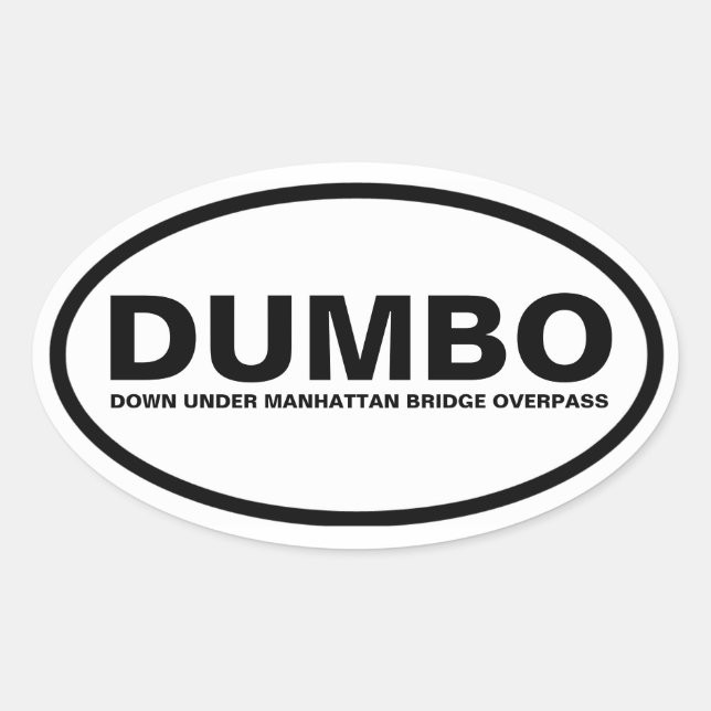 FOUR "DUMBO" OVAL STICKER (Front)
