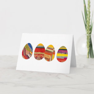 Four Eggs for Easter Holiday Card
