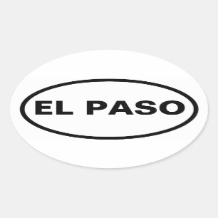 FOUR El Paso Oval Sticker