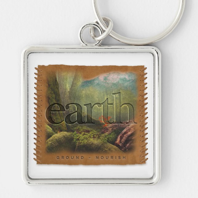 FOUR ELEMENTS - Earth - Keychain (Front)