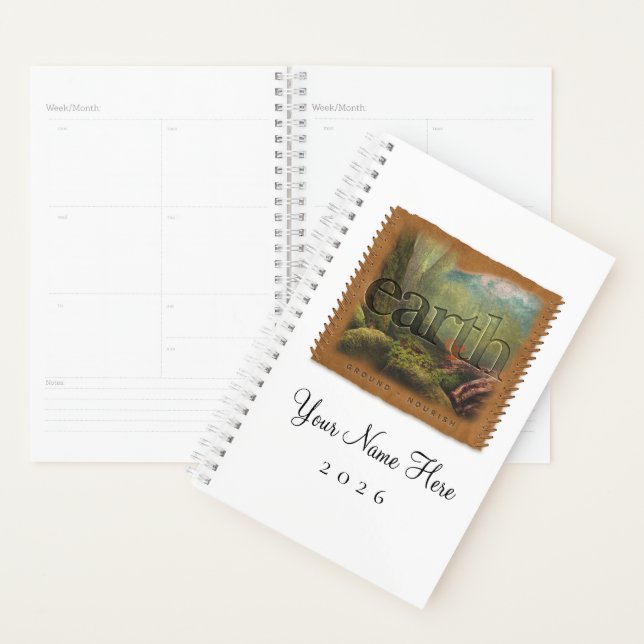 Four Elements - EARTH - Personalized Day Planner (Display)