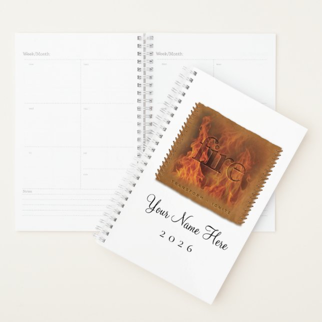 Four Elements - FIRE - Personalised Day Planner (Display)