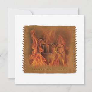 Four Elements - FIRE - Personalized Notecard