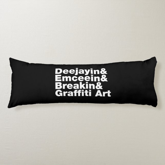 Four Elements of Hip Hop Body Cushion (Front)