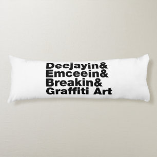 Four Elements of Hip Hop Body Cushion