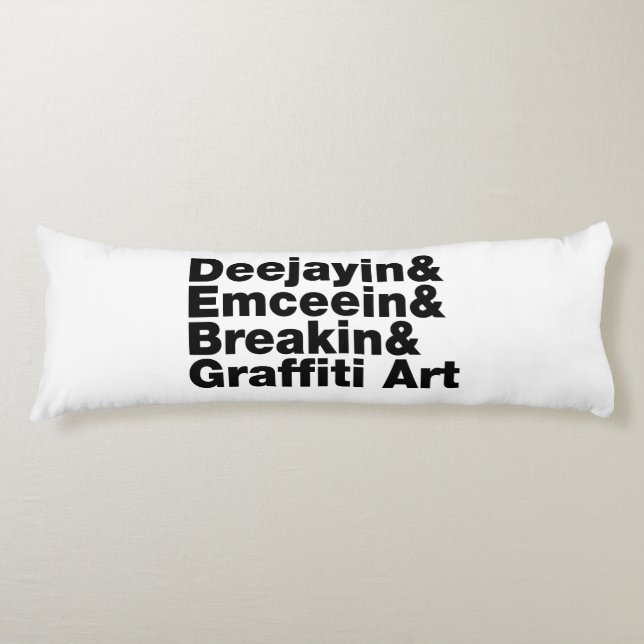 Four Elements of Hip Hop Body Cushion (Front)