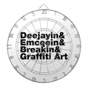 Four Elements of Hip Hop Dartboard