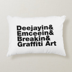 Four Elements of Hip Hop Decorative Cushion