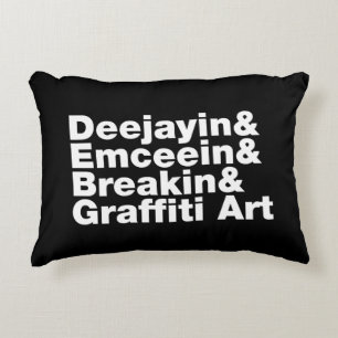 Four Elements of Hip Hop Decorative Cushion