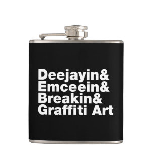 Four Elements of Hip Hop Hip Flask