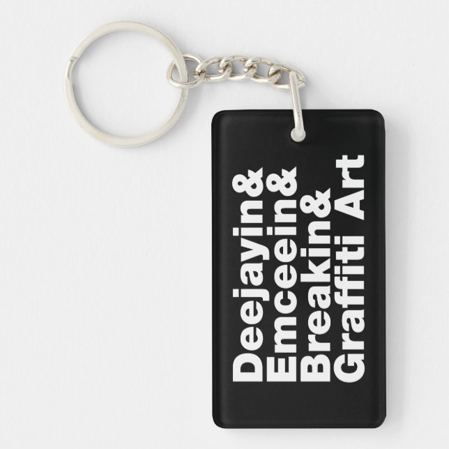 Four Elements of Hip Hop Key Ring (Front)