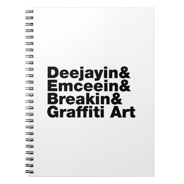 Four Elements of Hip Hop Notebook (Front)