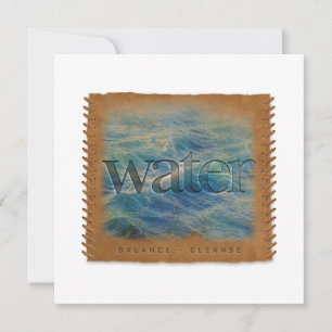 Four Elements - WATER - Personalized Notecard