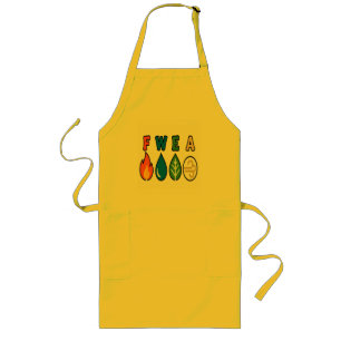 Four Elements Yellow Typography - Nature Energy Mi Long Apron